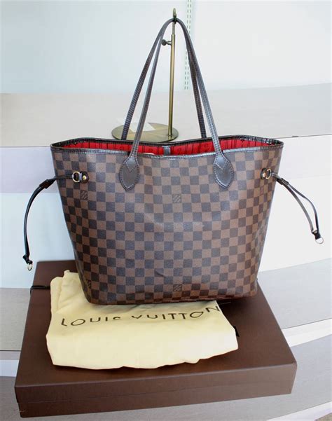 louis vuitton neverfull damier ebene mm cerise lining|louis vuitton damier ebene original.